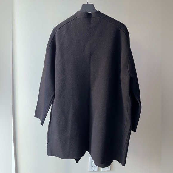 ❌SOLD❌ maje- Magnolia double knit cardigan jacket in black T1. - Picture 3 of 3